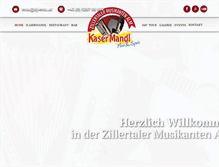 Tablet Screenshot of kasermandl.com